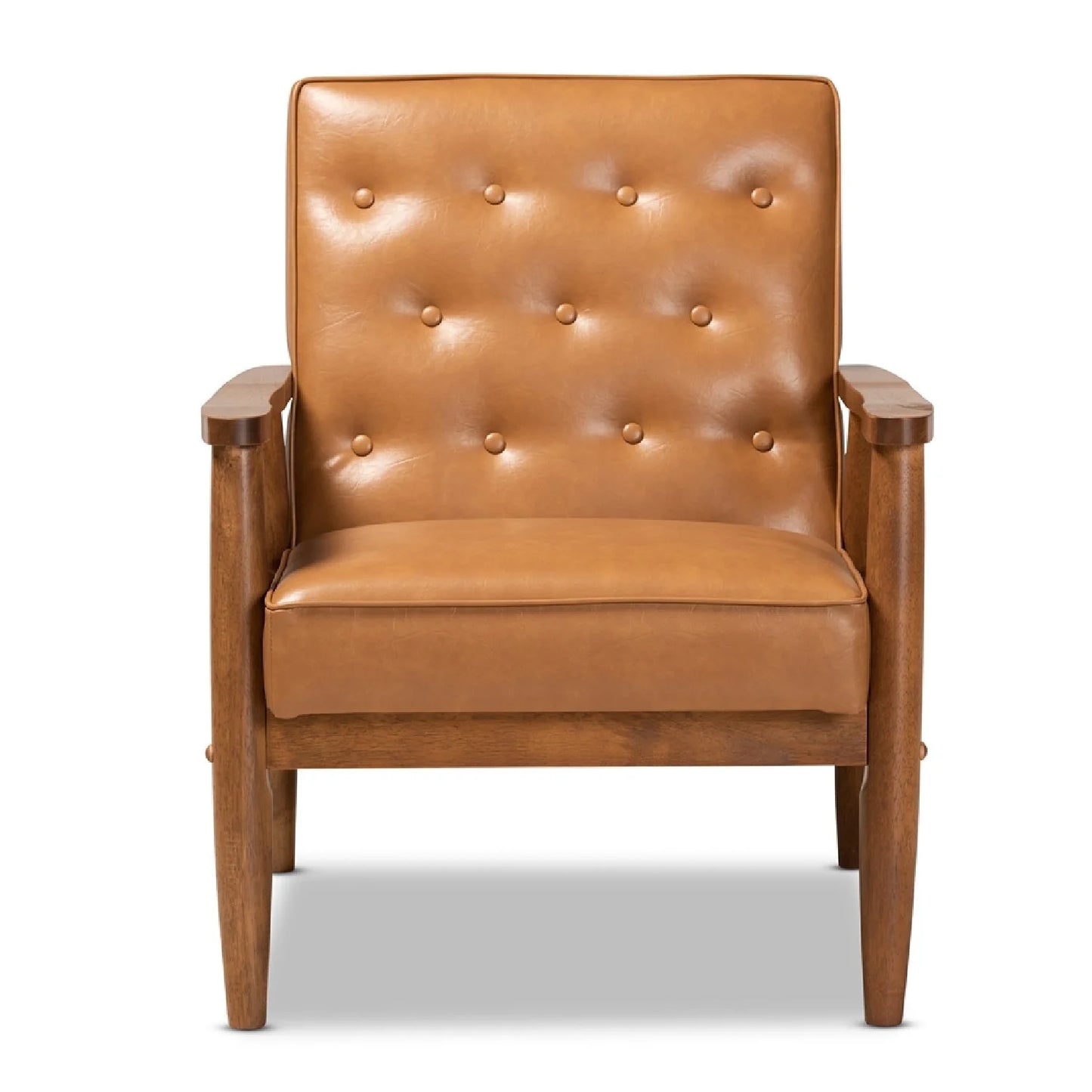 Luxury Button-Tufted Lounge Chair Modern Italian Style for Villa
