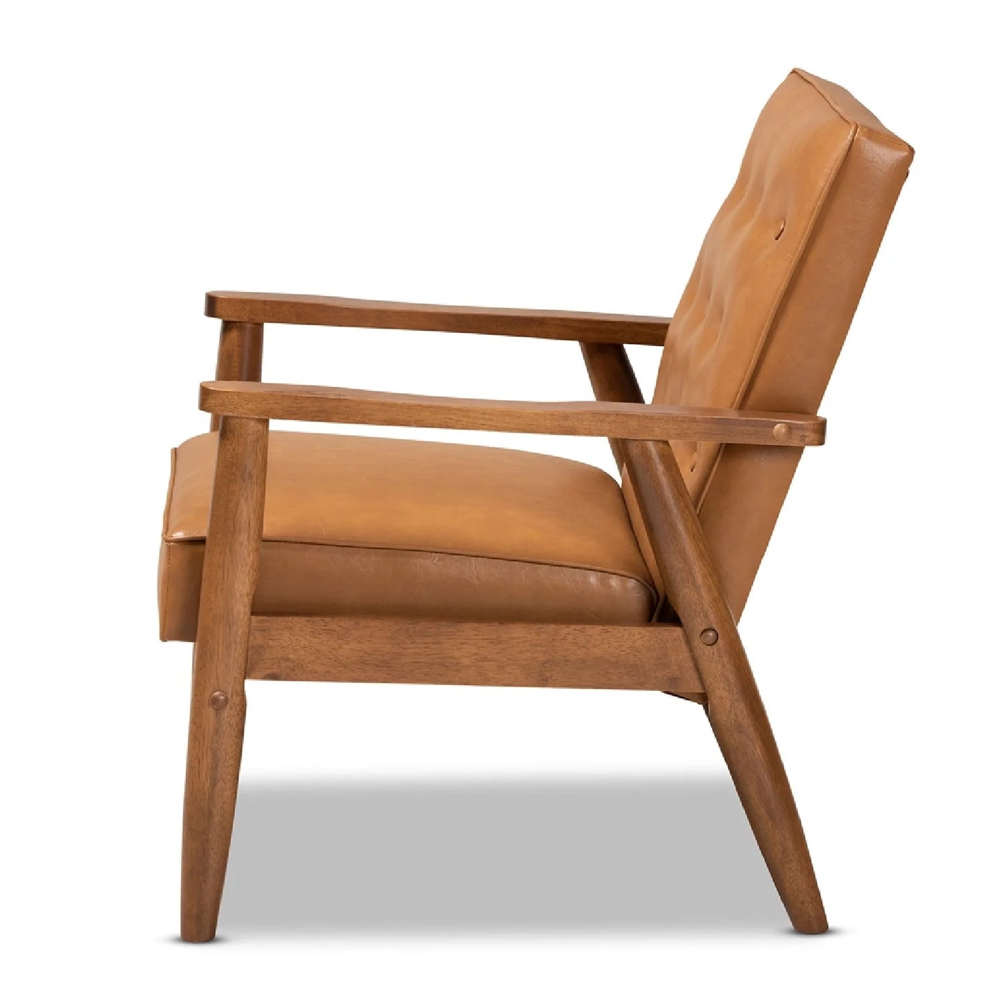 Luxury Button-Tufted Lounge Chair Modern Italian Style for Villa