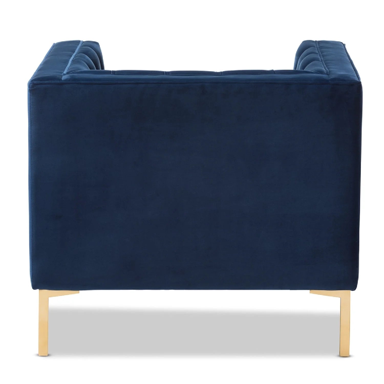 Luxury Button-Tufted Velvet Lounge Chair Modern Italian Style for Villa