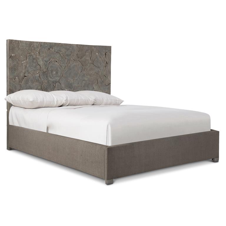 Luxury Calavaras Fabric Panel Bed Modern Italian Style for Villa