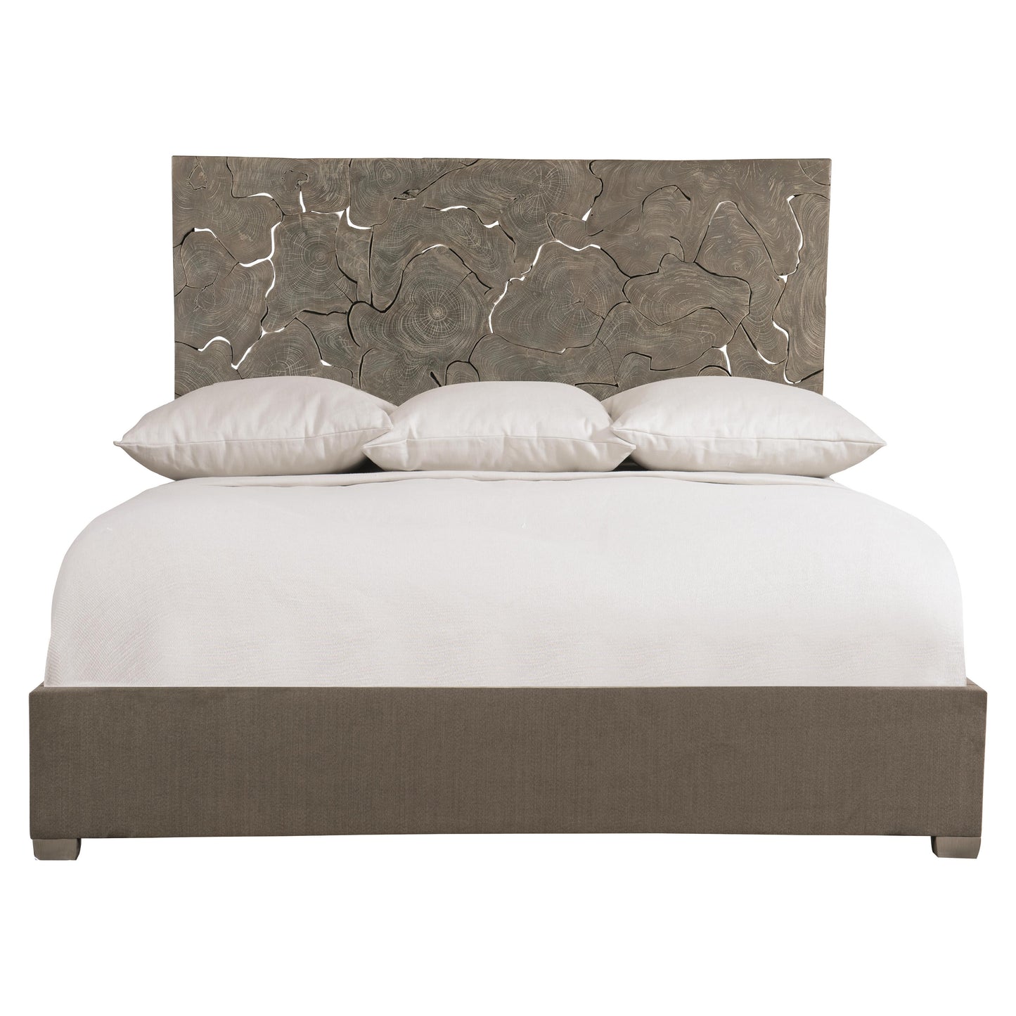 Luxury Calavaras Fabric Panel Bed Modern Italian Style for Villa