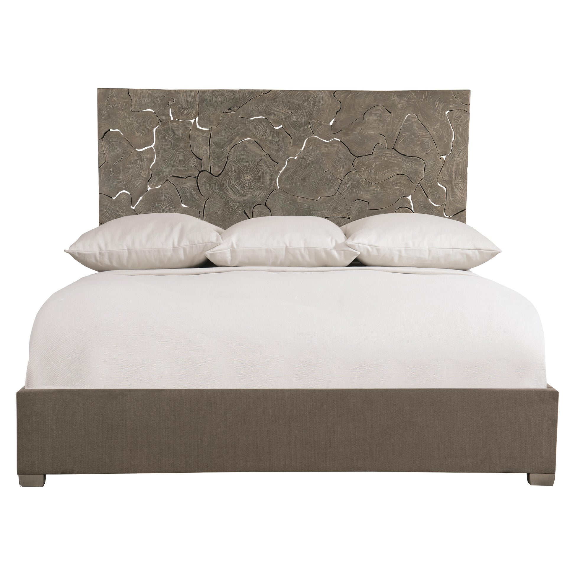 Luxury Calavaras Fabric Panel Bed Modern Italian Style for Villa