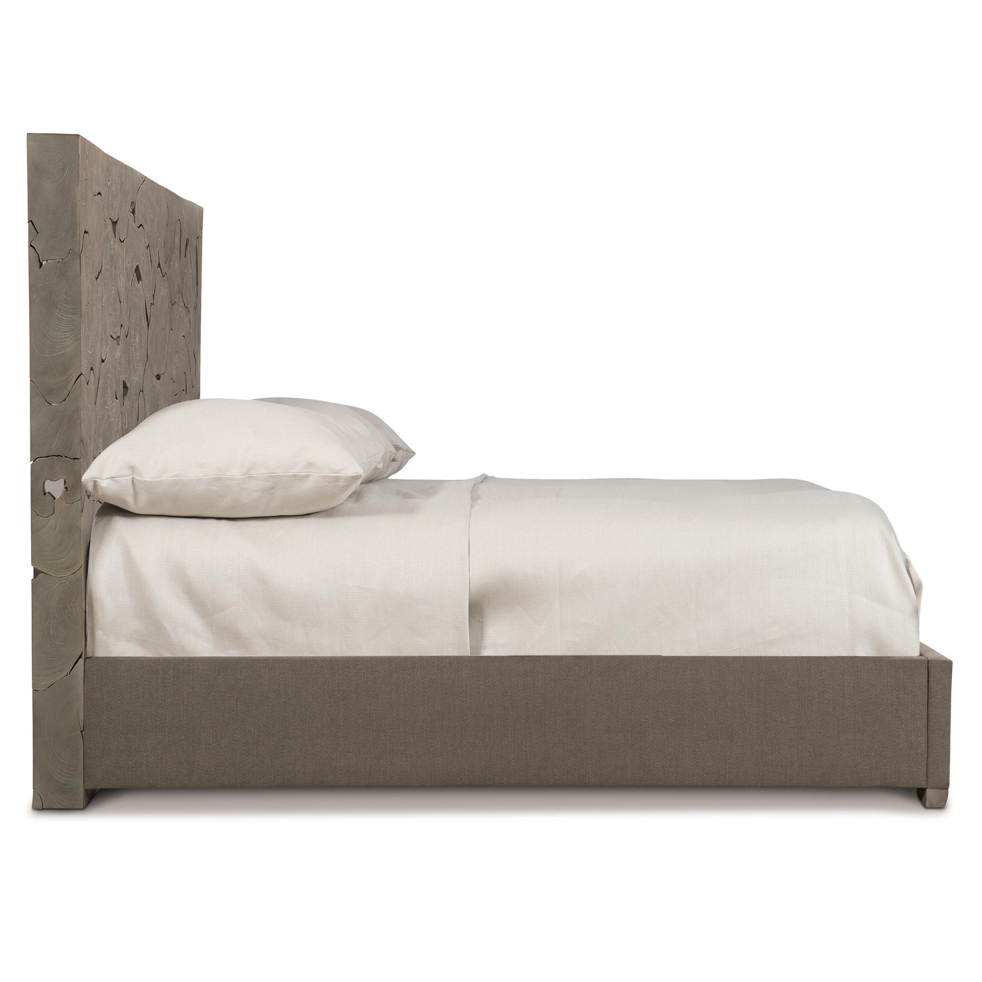 Luxury Calavaras Fabric Panel Bed Modern Italian Style for Villa