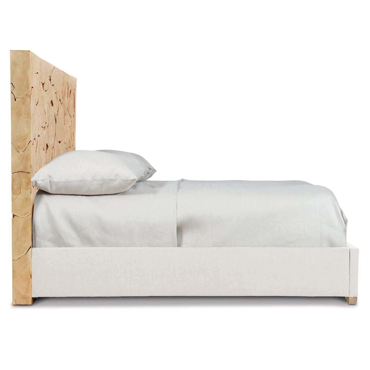 Luxury Calavaras Fabric Panel Bed Modern Italian Style for Villa