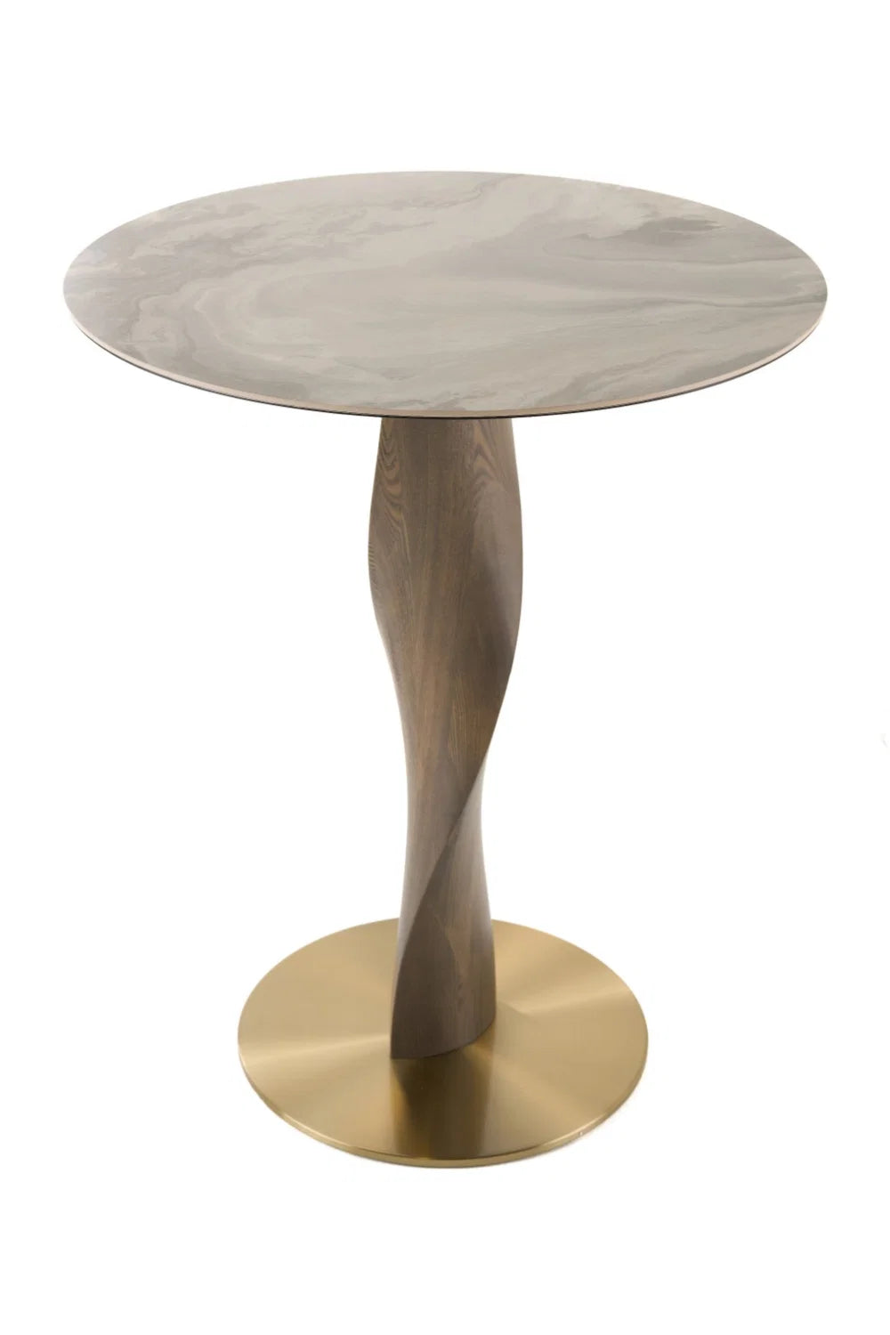 Luxury Calvary Marbled Ceramic Bar Table Modern Italian Style for Villa