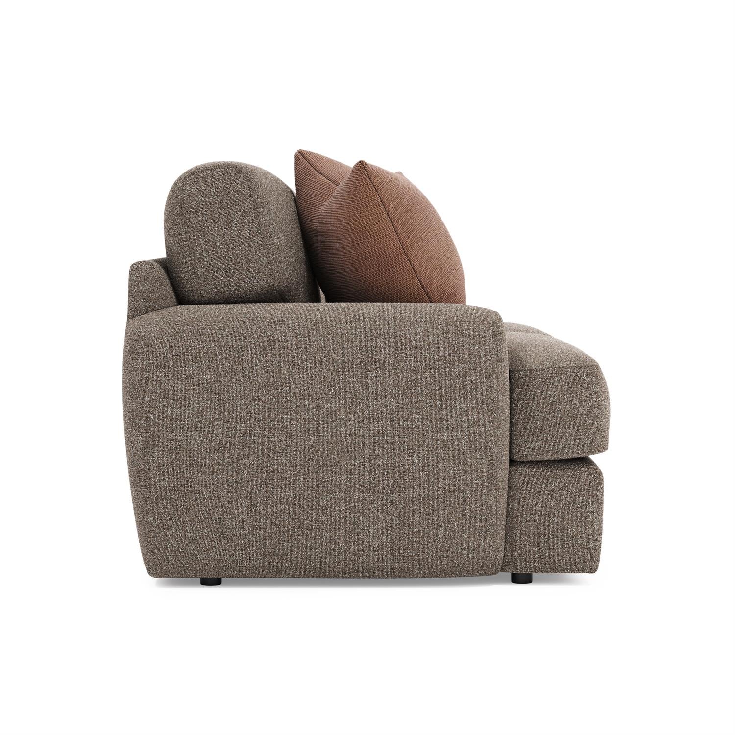 Luxury Cameron Fabric Loveseat Modern Italian Style for Villa