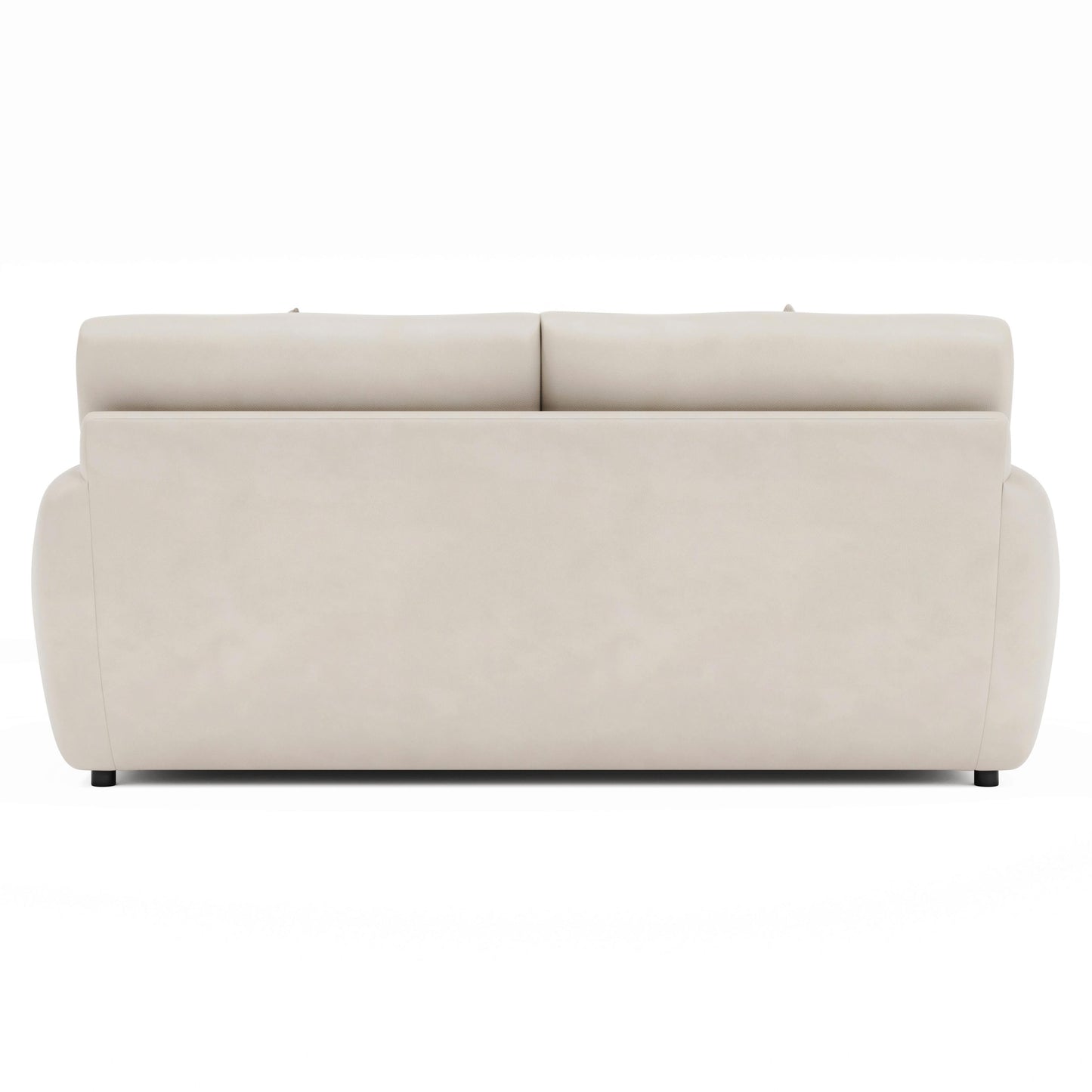 Luxury Cameron Leather Loveseat Modern Italian Style for Villa