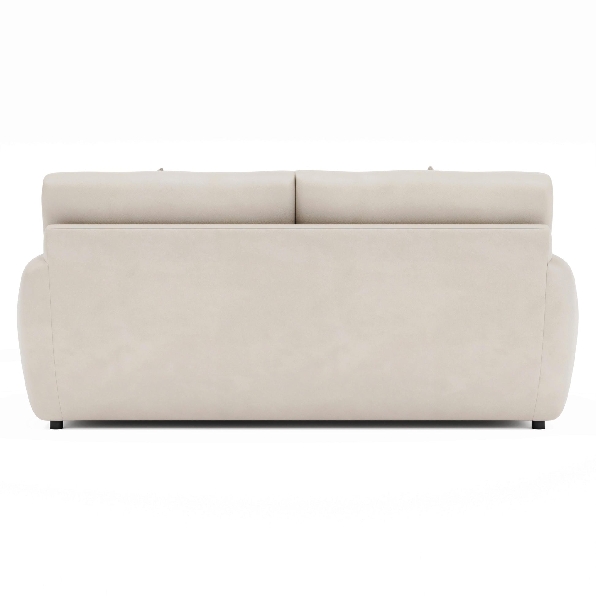 Luxury Cameron Leather Loveseat Modern Italian Style for Villa