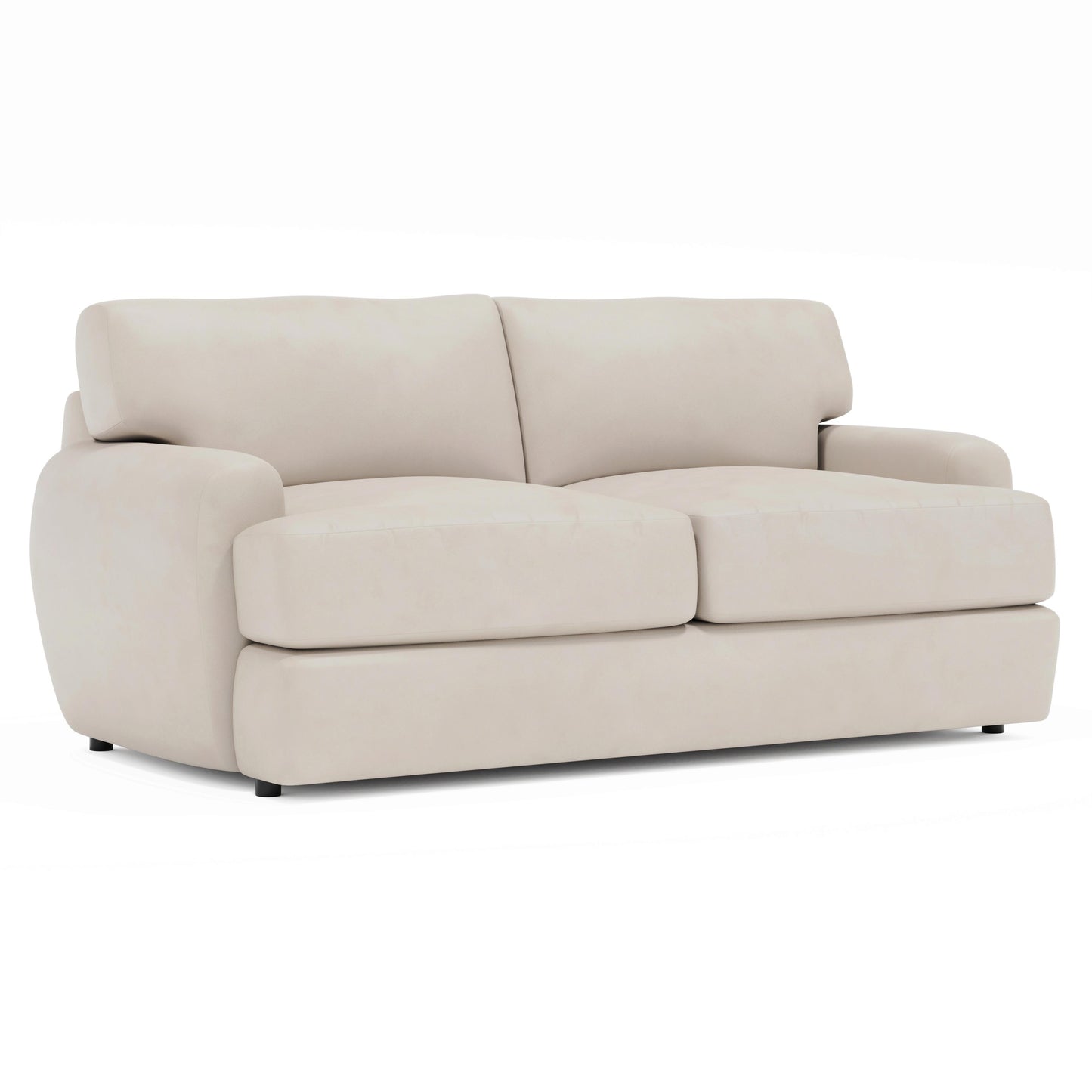 Luxury Cameron Leather Loveseat Modern Italian Style for Villa