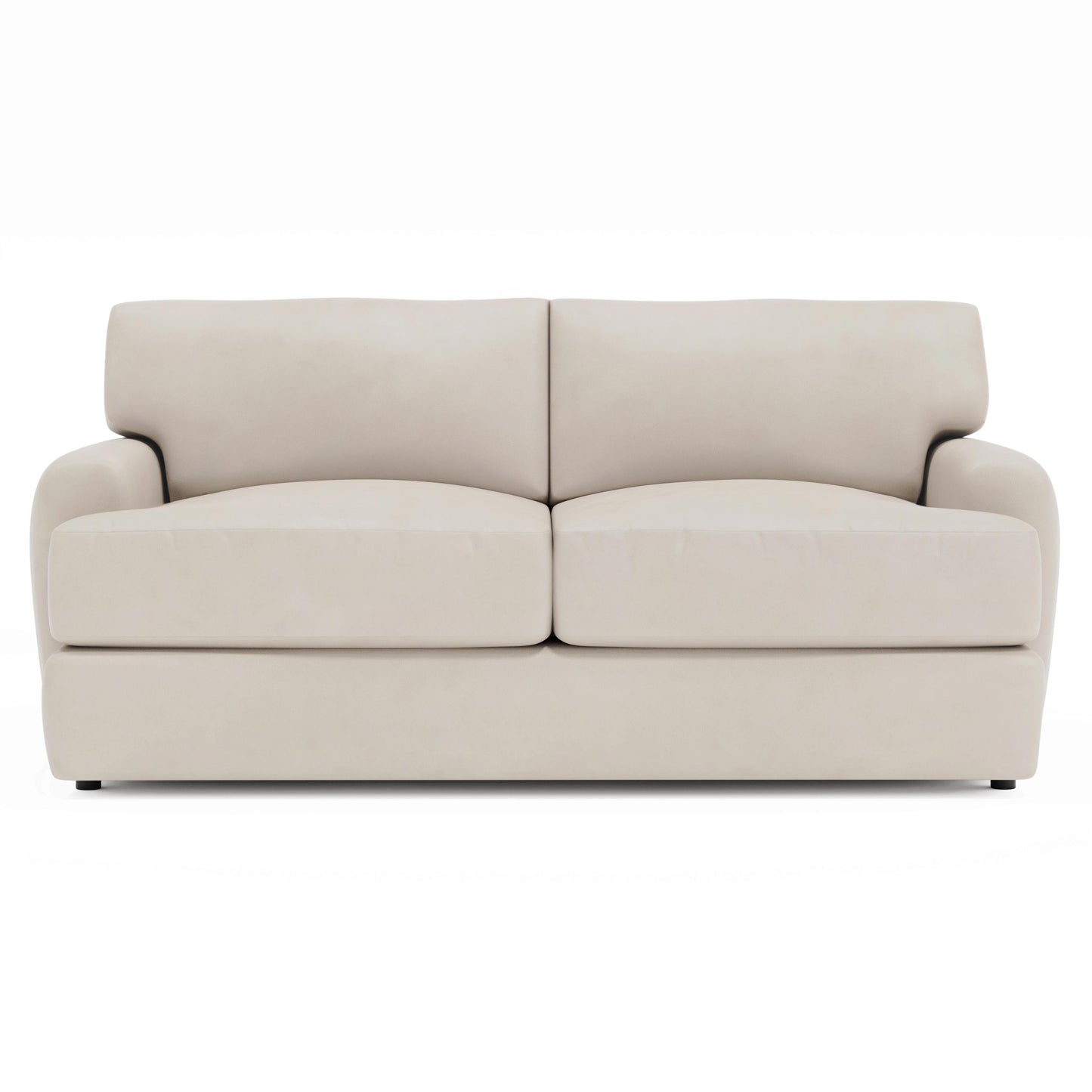 Luxury Cameron Leather Loveseat Modern Italian Style for Villa