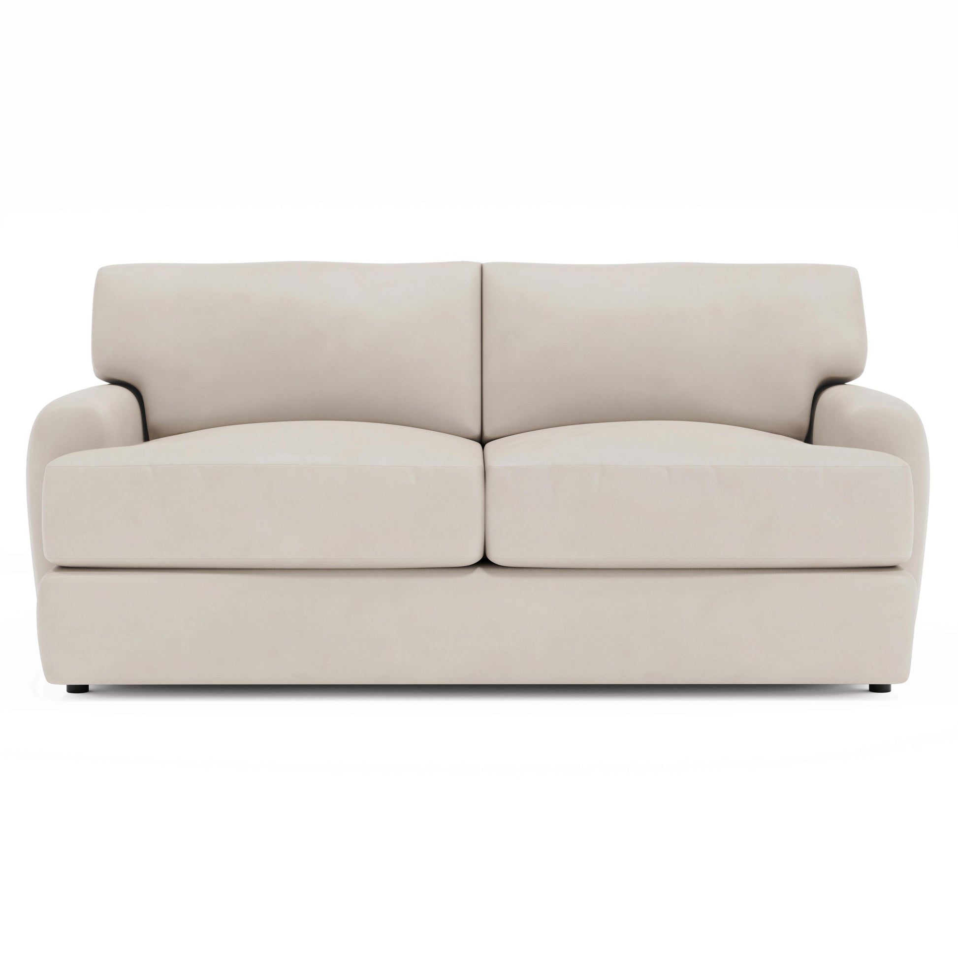 Luxury Cameron Leather Loveseat Modern Italian Style for Villa