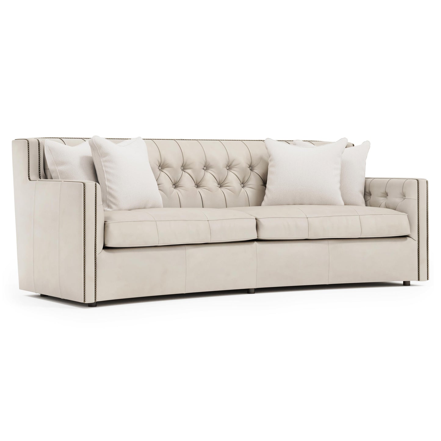 Luxury Candace Leather Sofa Modern Italian Style for Villa