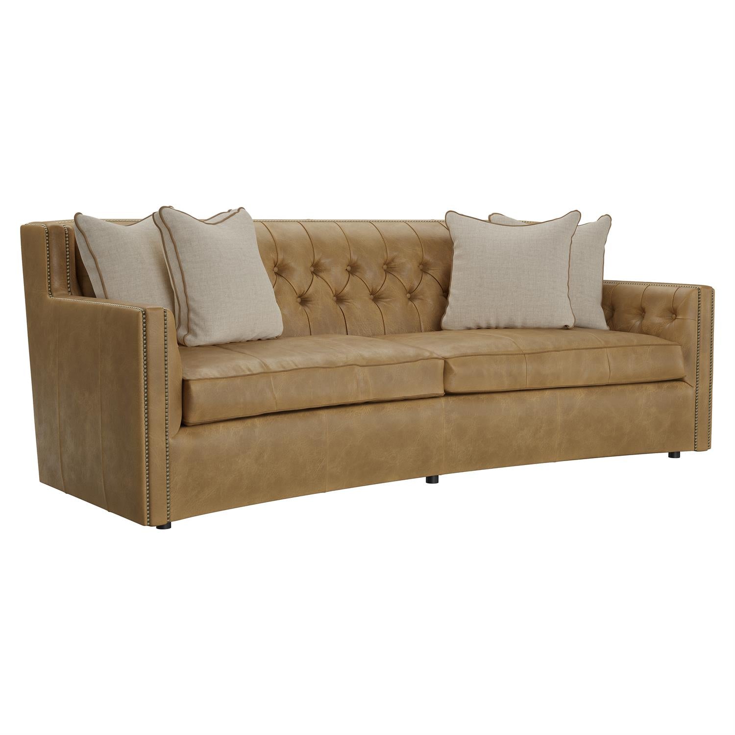 Luxury Candace Leather Sofa Modern Italian Style for Villa