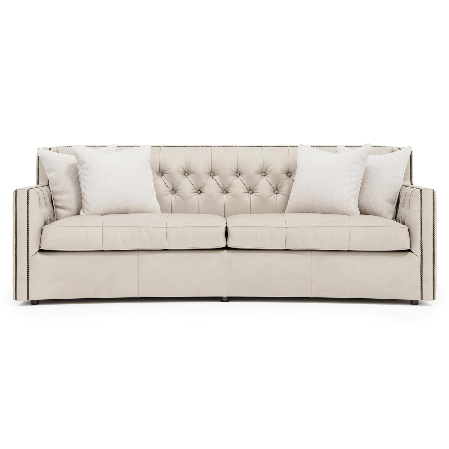 Luxury Candace Leather Sofa Modern Italian Style for Villa