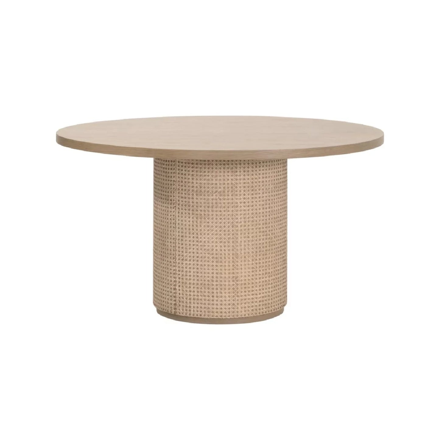 Luxury Cannes Oak Round Dining Table Modern Italian Style for Villa