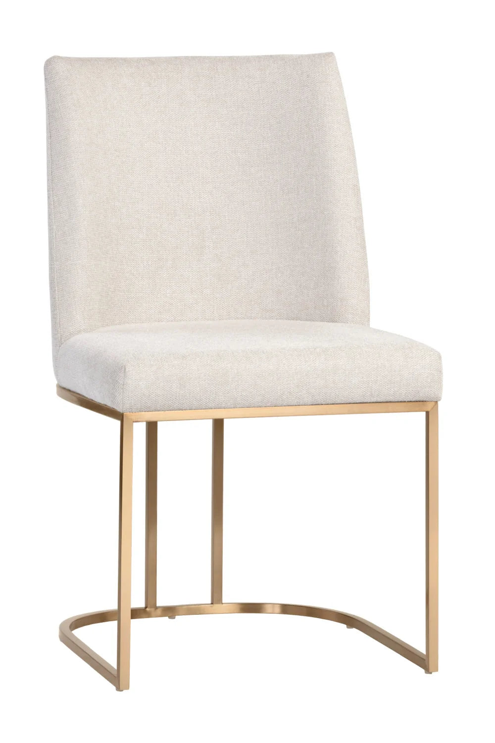 Luxury Cantilevered Fabric Modern Dining Chair European Style for Villa