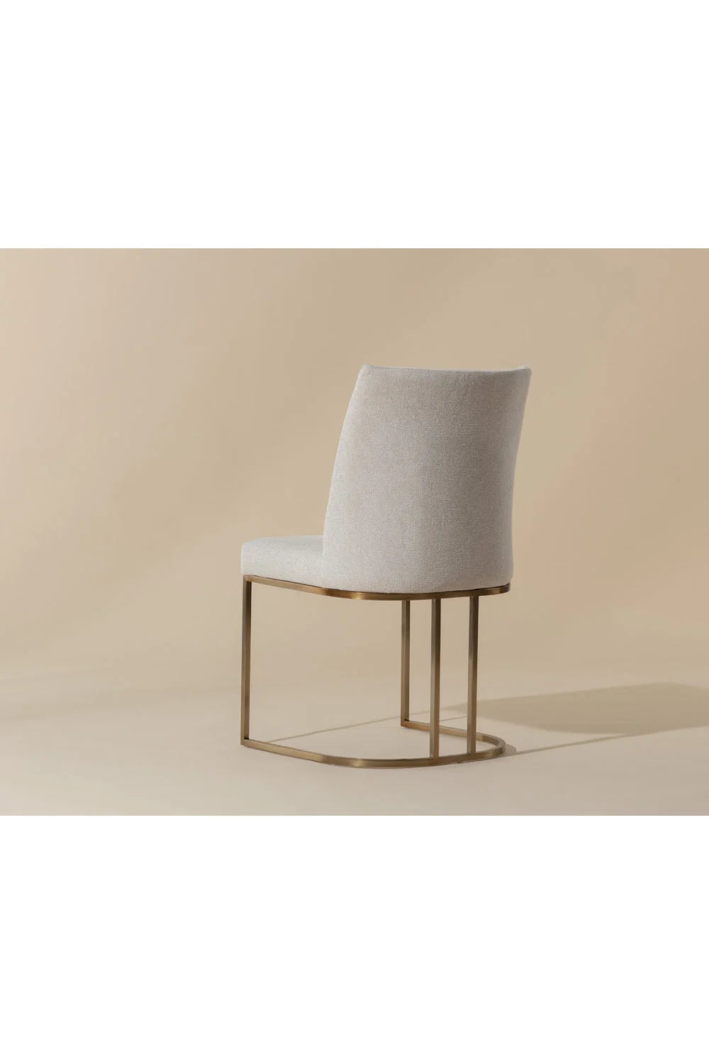 Luxury Cantilevered Fabric Modern Dining Chair European Style for Villa