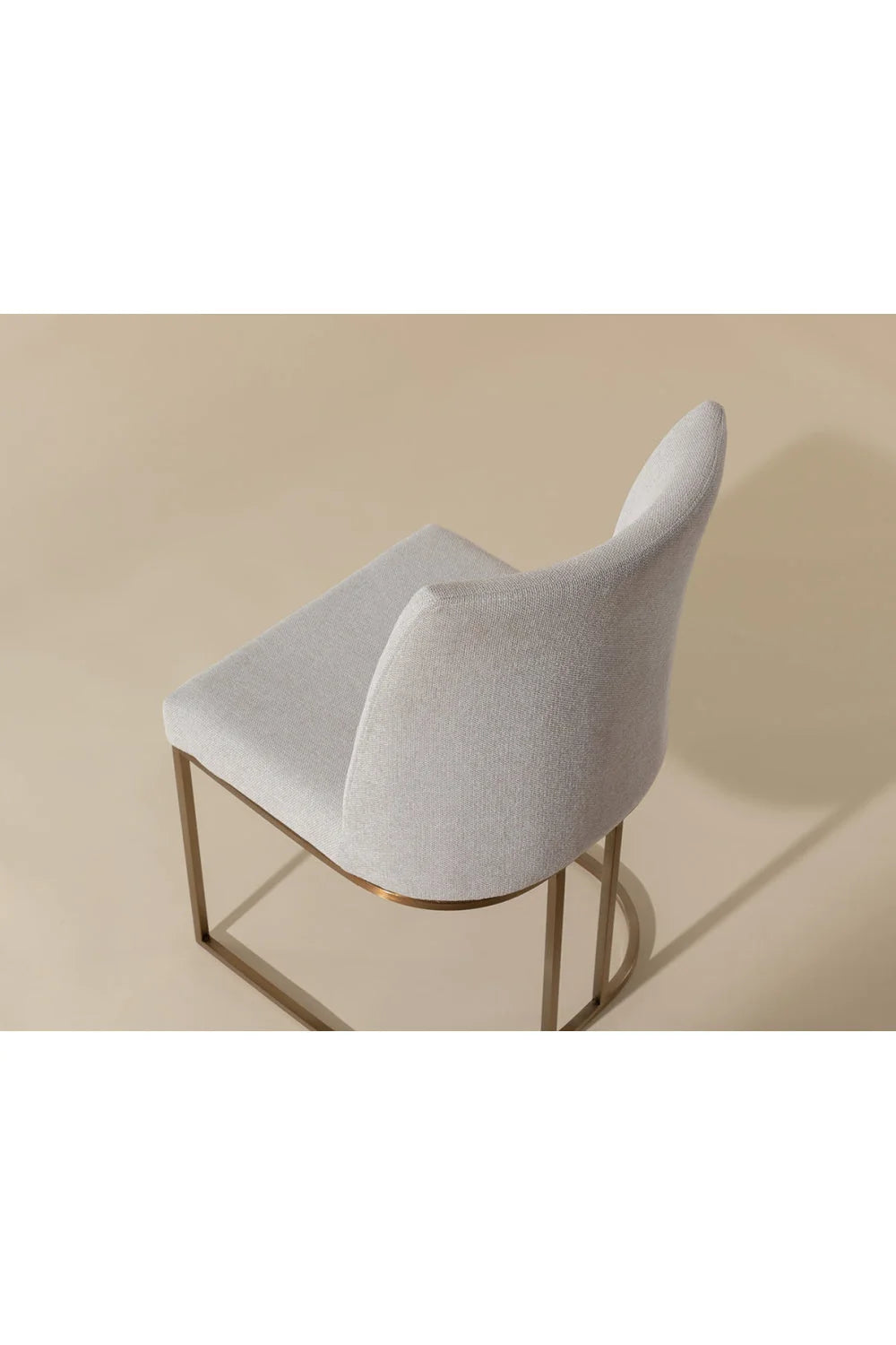 Luxury Cantilevered Fabric Modern Dining Chair European Style for Villa
