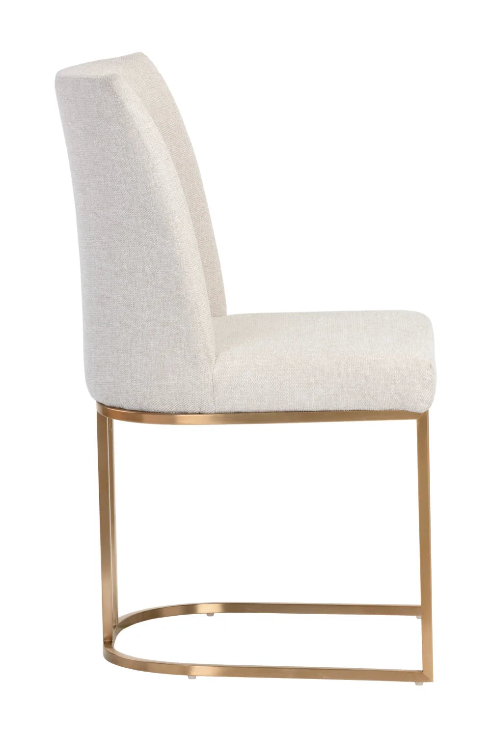 Luxury Cantilevered Fabric Modern Dining Chair European Style for Villa