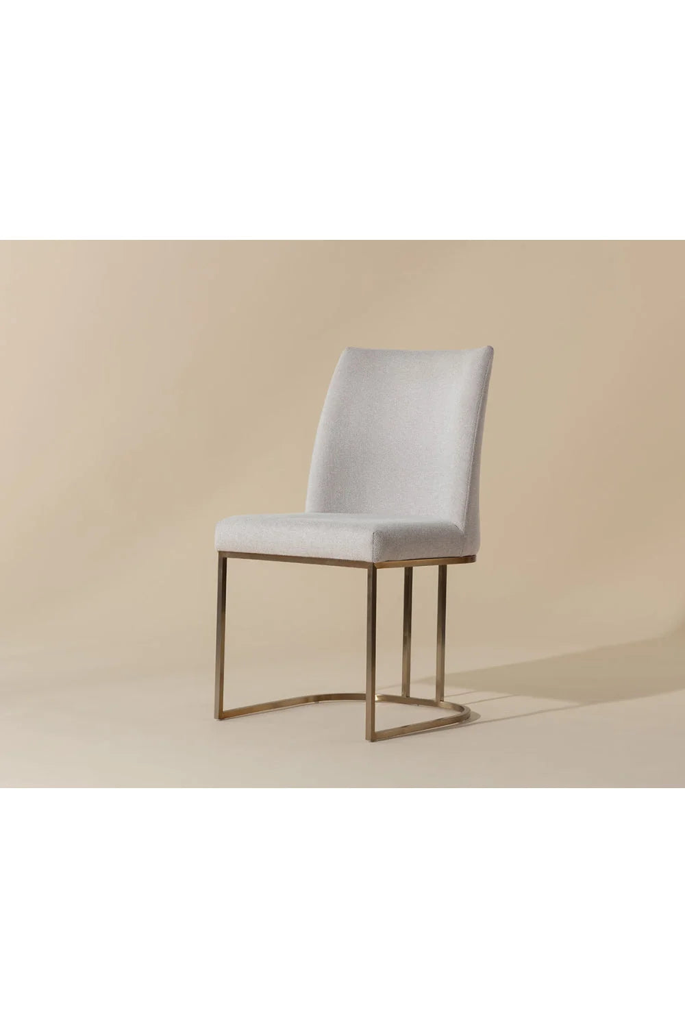 Luxury Cantilevered Fabric Modern Dining Chair European Style for Villa