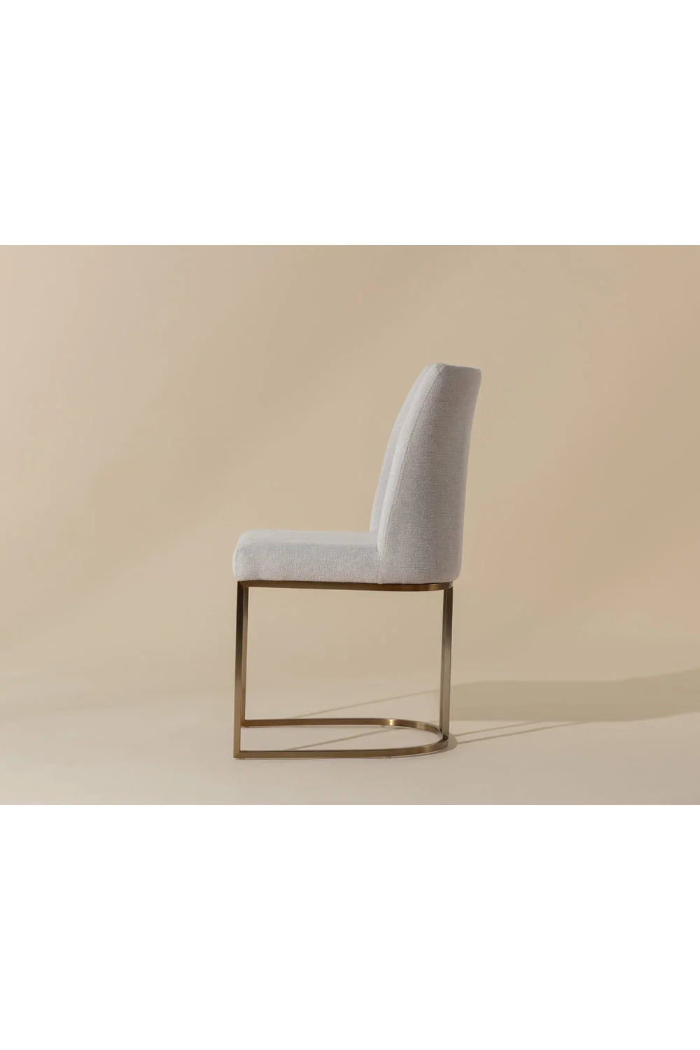 Luxury Cantilevered Fabric Modern Dining Chair European Style for Villa