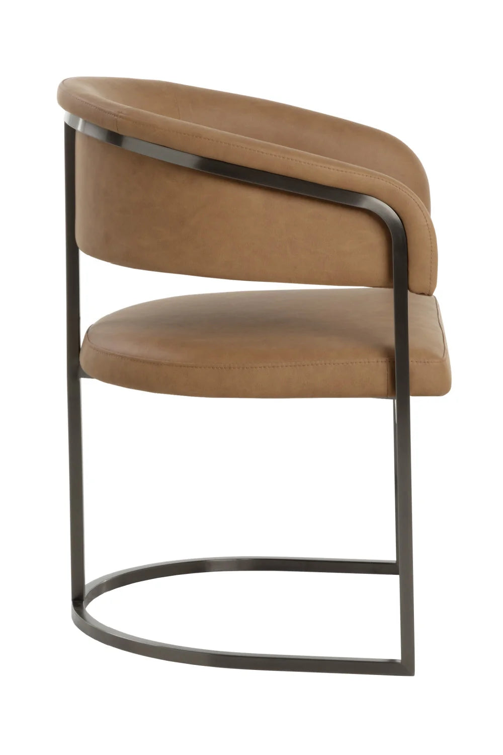 Luxury Cantilevered Frame Modern Dining Armchair European Style for Villa