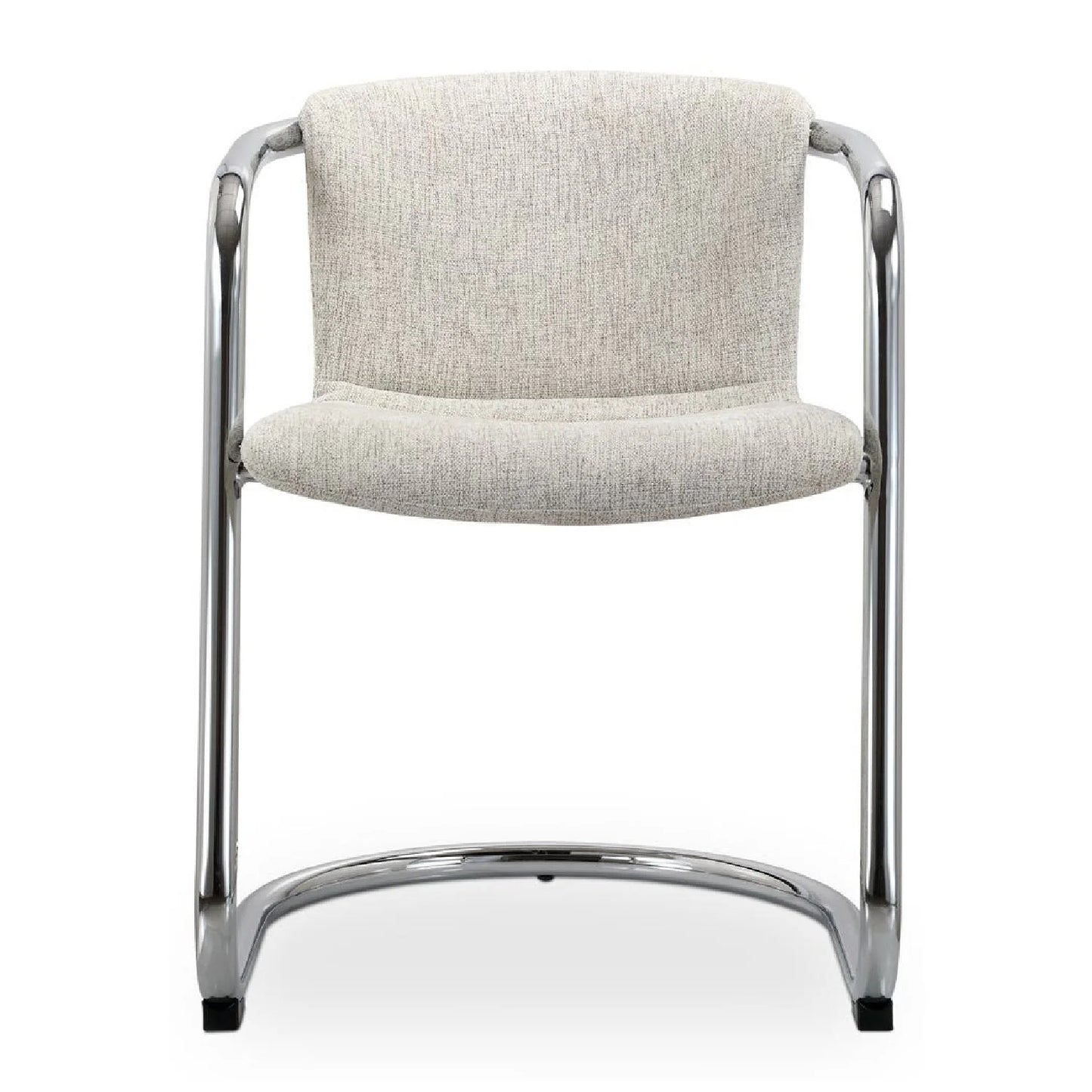 Luxury Cantilevered Iron Dining Armchair European Style for Villa