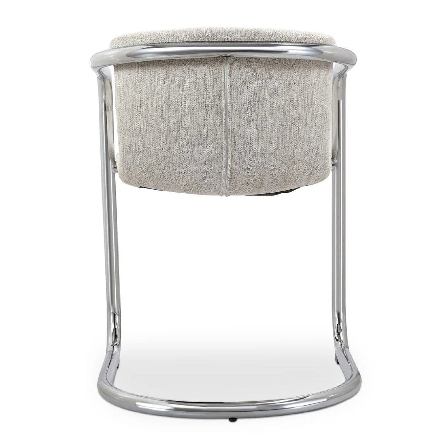 Luxury Cantilevered Iron Dining Armchair European Style for Villa