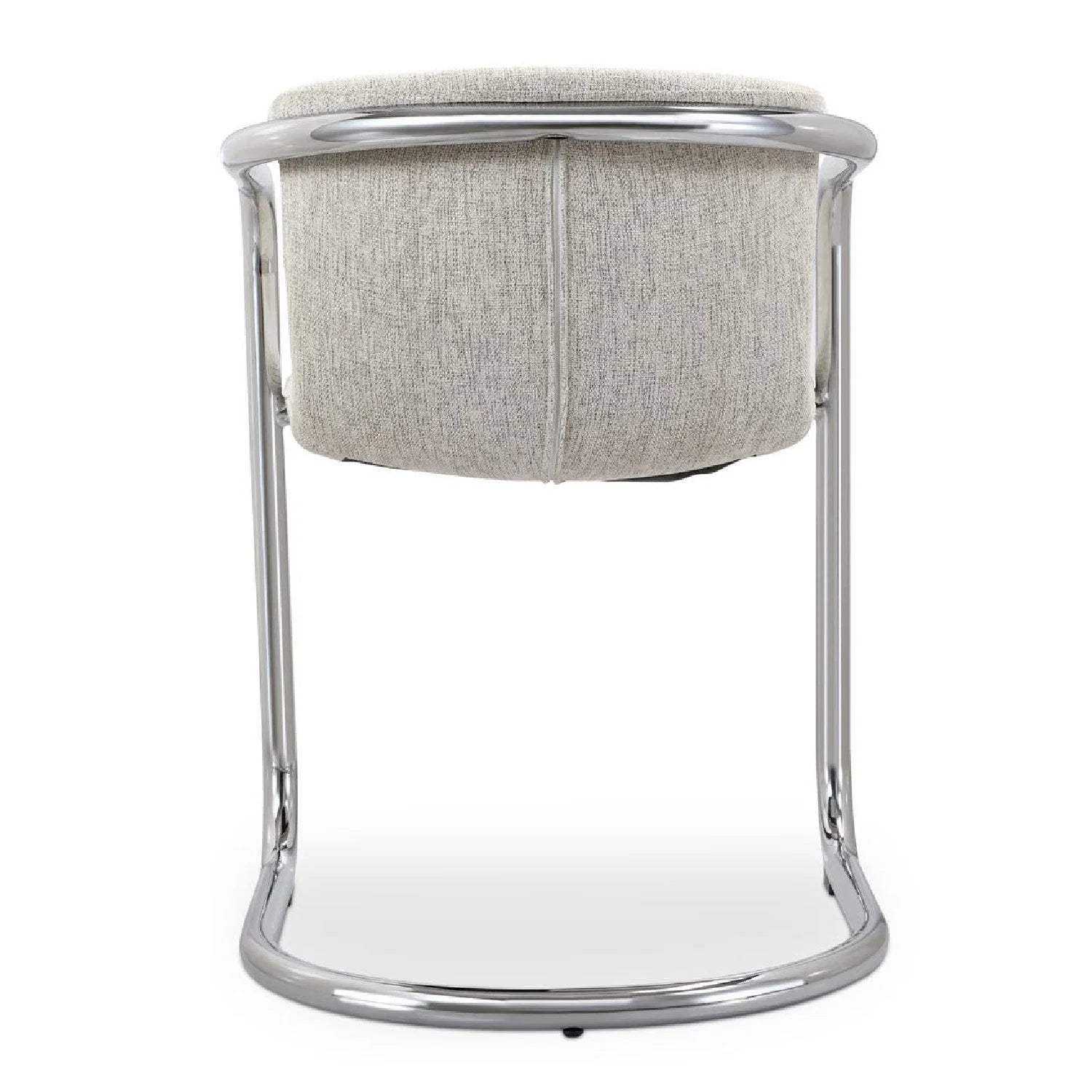 Luxury Cantilevered Iron Dining Armchair European Style for Villa