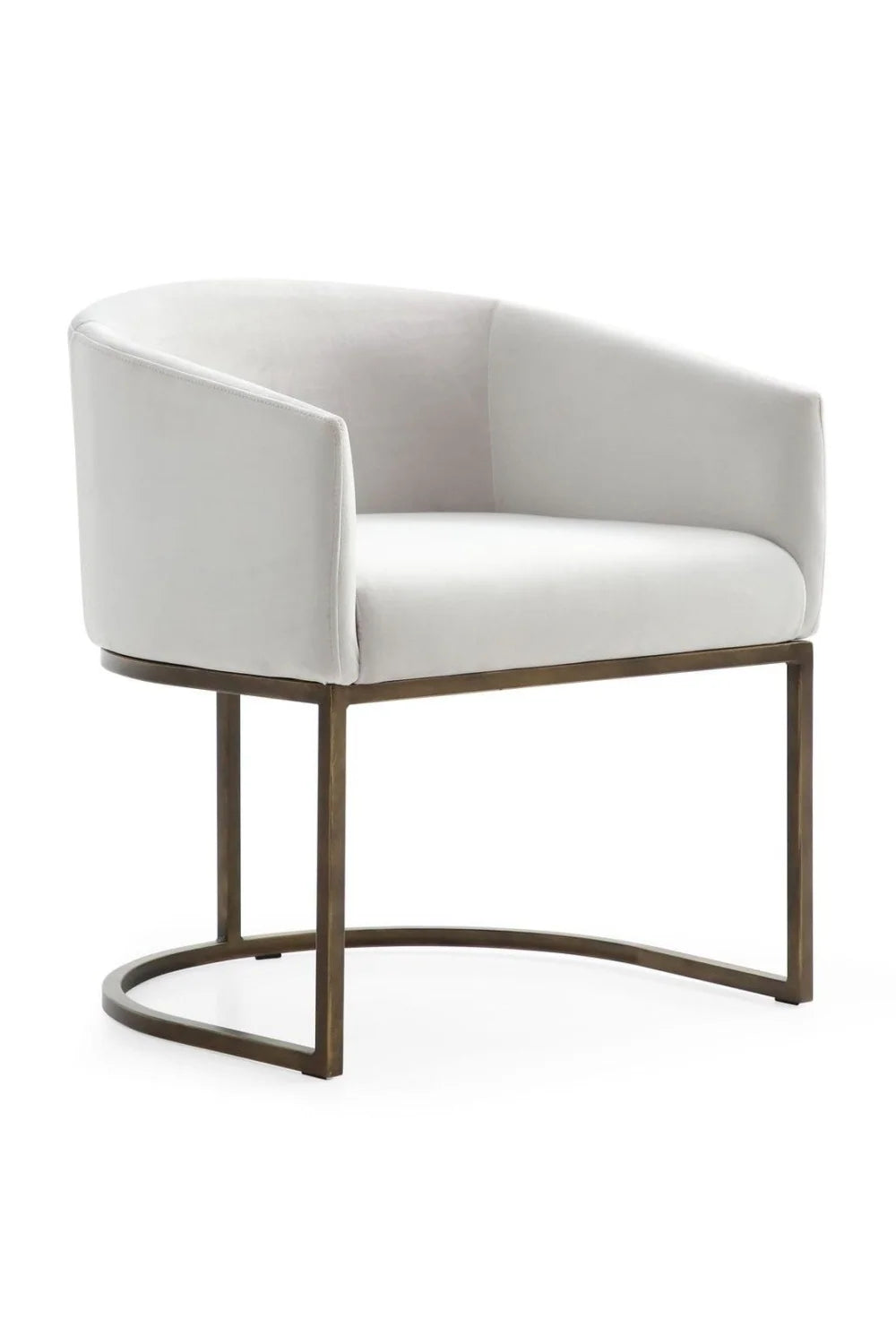 Luxury Cantilevered Velvet Modern Dining Chair European Style for Villa