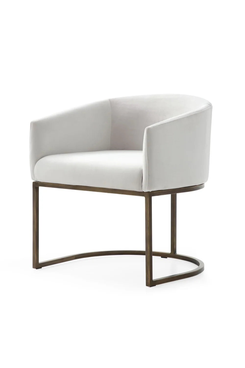 Luxury Cantilevered Velvet Modern Dining Chair European Style for Villa