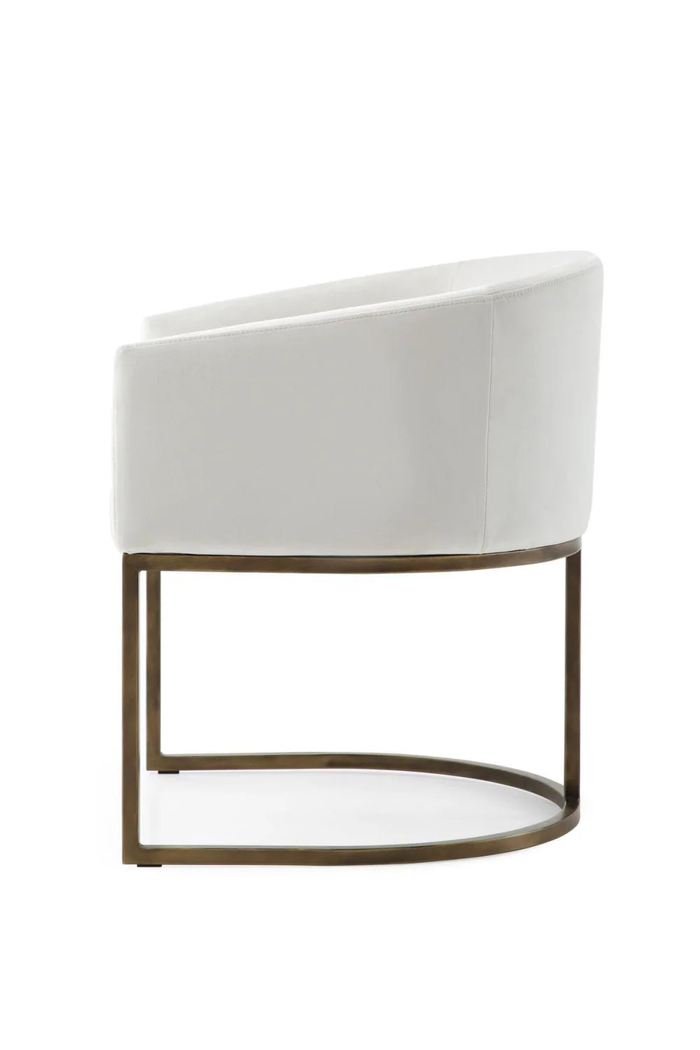 Luxury Cantilevered Velvet Modern Dining Chair European Style for Villa