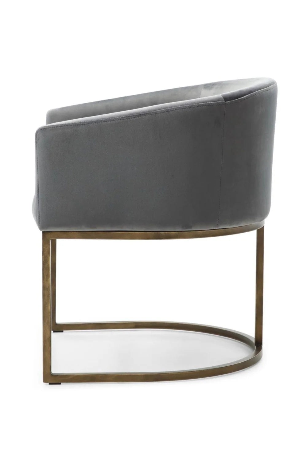 Luxury Cantilevered Velvet Modern Dining Chair European Style for Villa