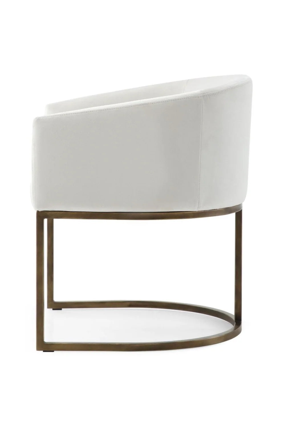 Luxury Cantilevered Velvet Modern Dining Chair European Style for Villa