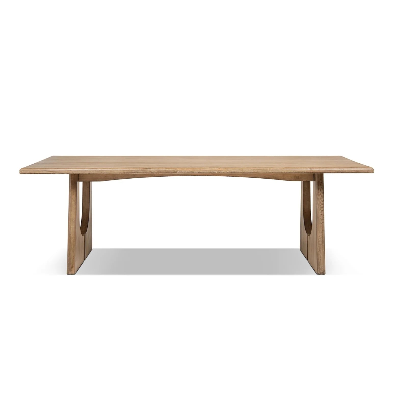 Luxury Carmel Pine Wood Dining Table Modern Italian Style for Villa