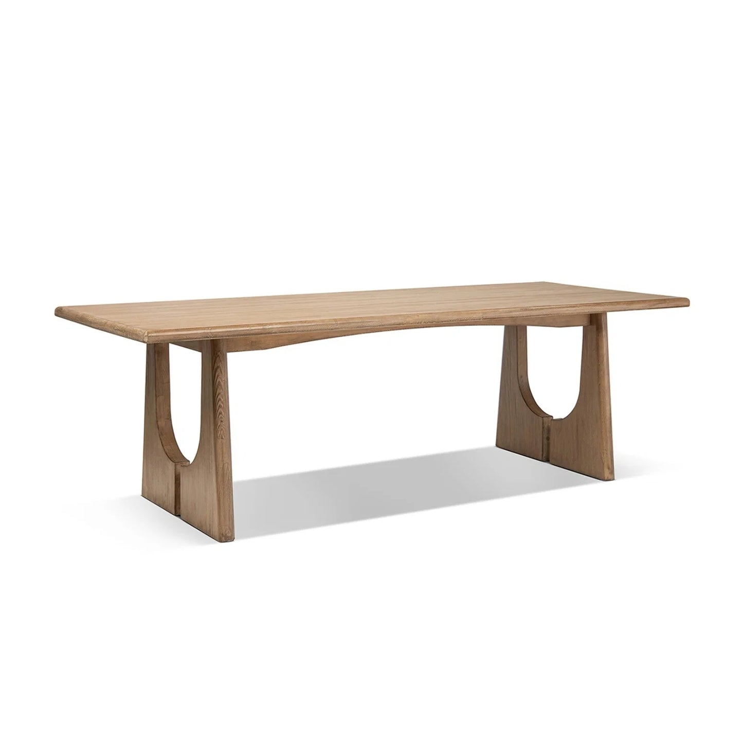 Luxury Carmel Pine Wood Dining Table Modern Italian Style for Villa