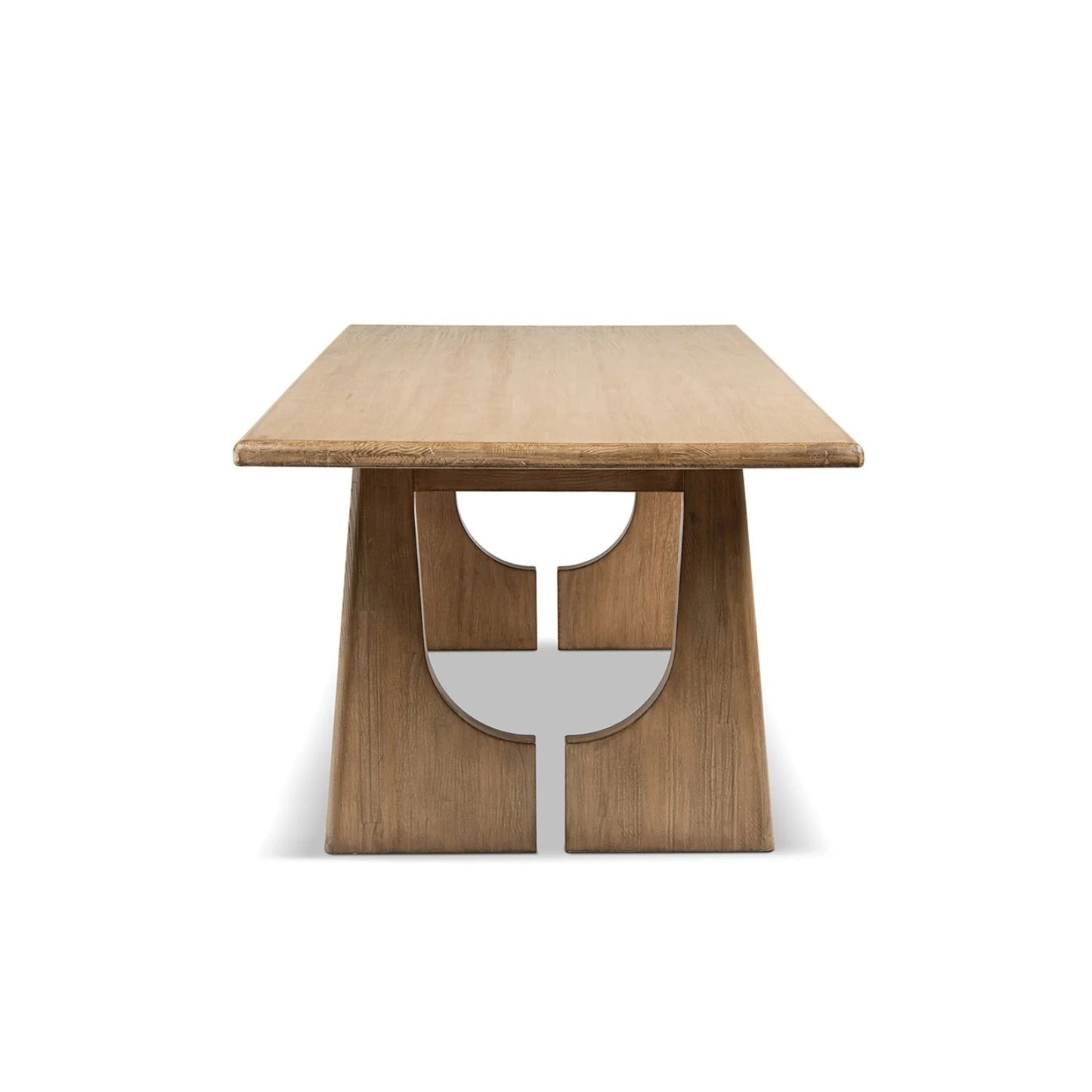 Luxury Carmel Pine Wood Dining Table Modern Italian Style for Villa