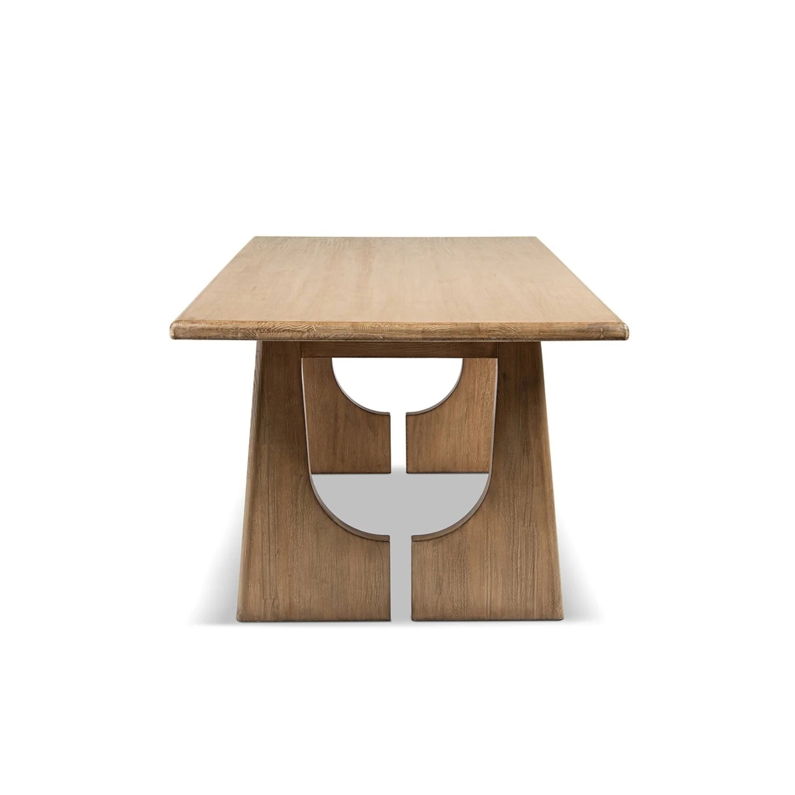Luxury Carmel Pine Wood Dining Table Modern Italian Style for Villa