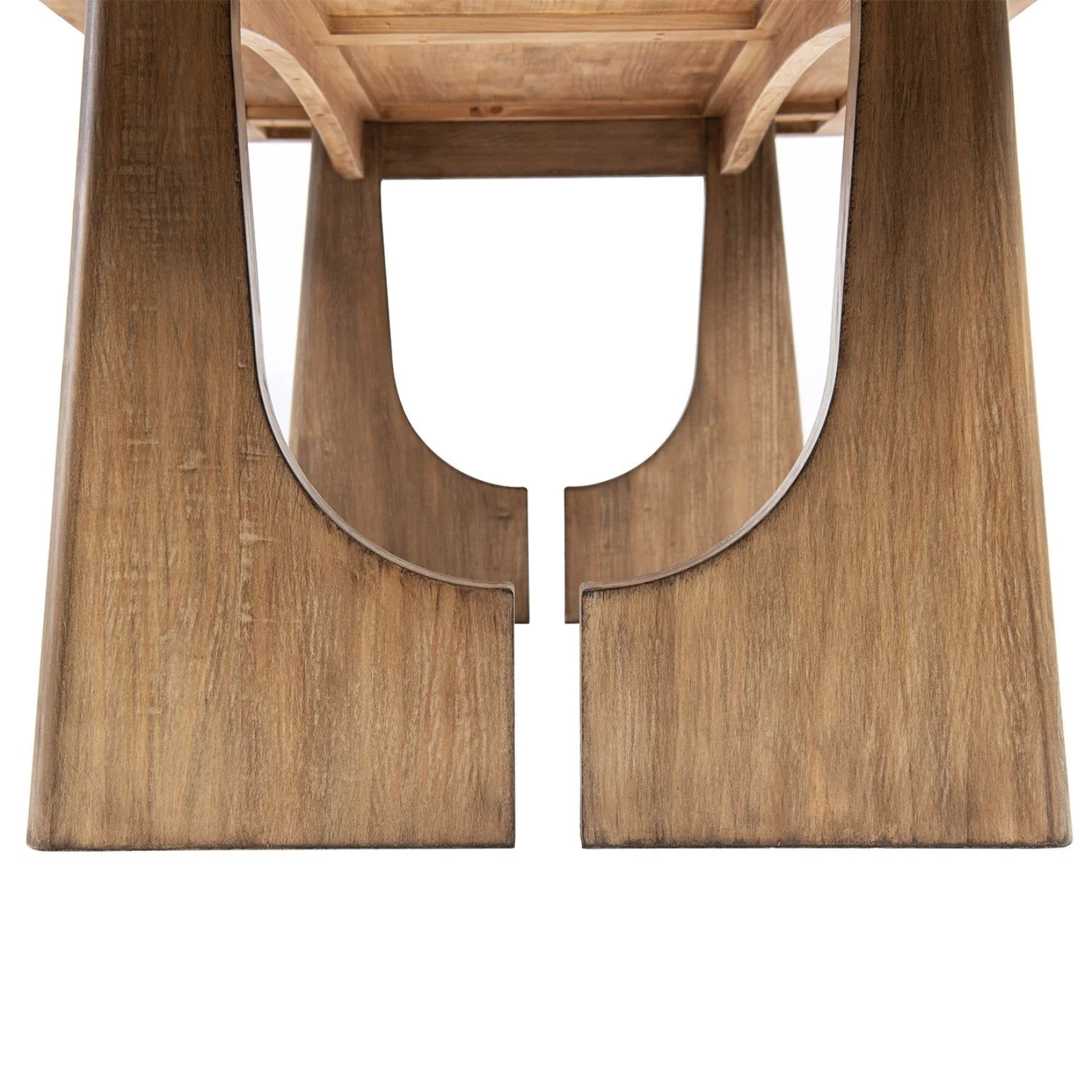 Luxury Carmel Pine Wood Dining Table Modern Italian Style for Villa