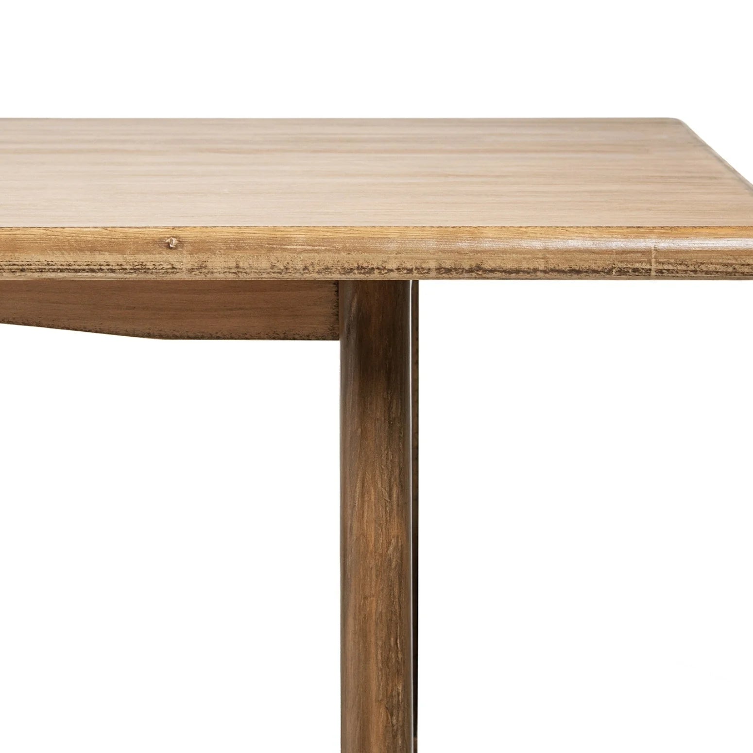 Luxury Carmel Pine Wood Dining Table Modern Italian Style for Villa
