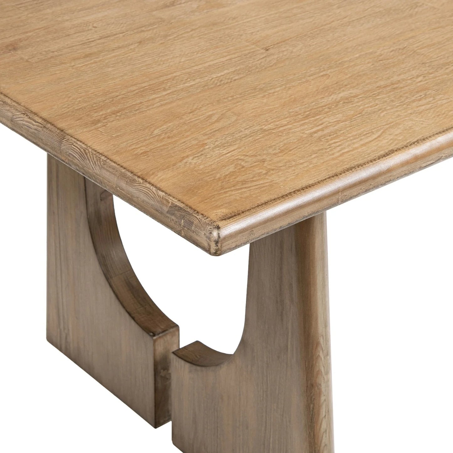 Luxury Carmel Pine Wood Dining Table Modern Italian Style for Villa