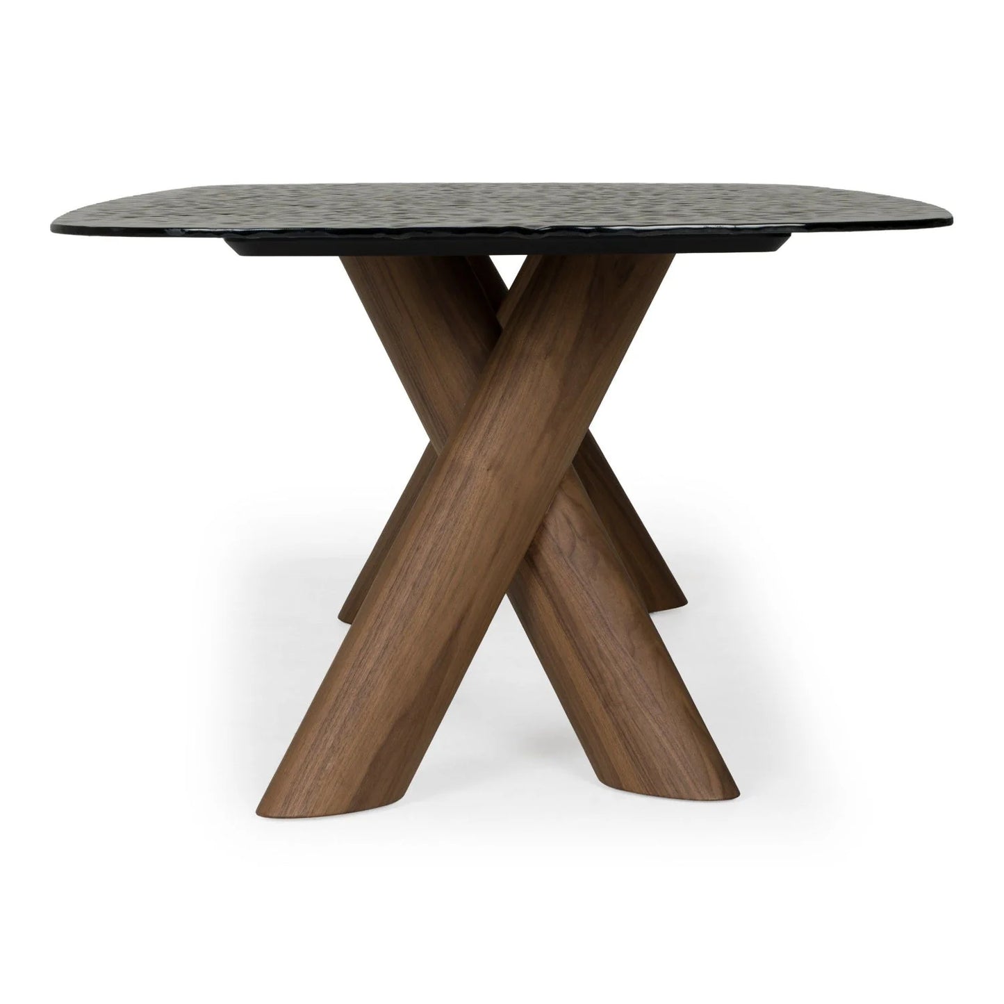 Luxury Carnaby Gray Glass Rectangular Dining Table Modern Italian Style for Villa