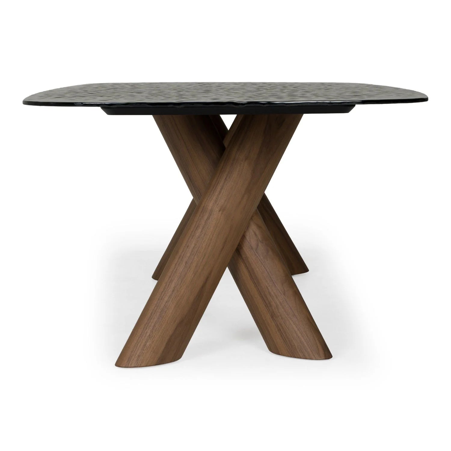 Luxury Carnaby Gray Glass Rectangular Dining Table Modern Italian Style for Villa