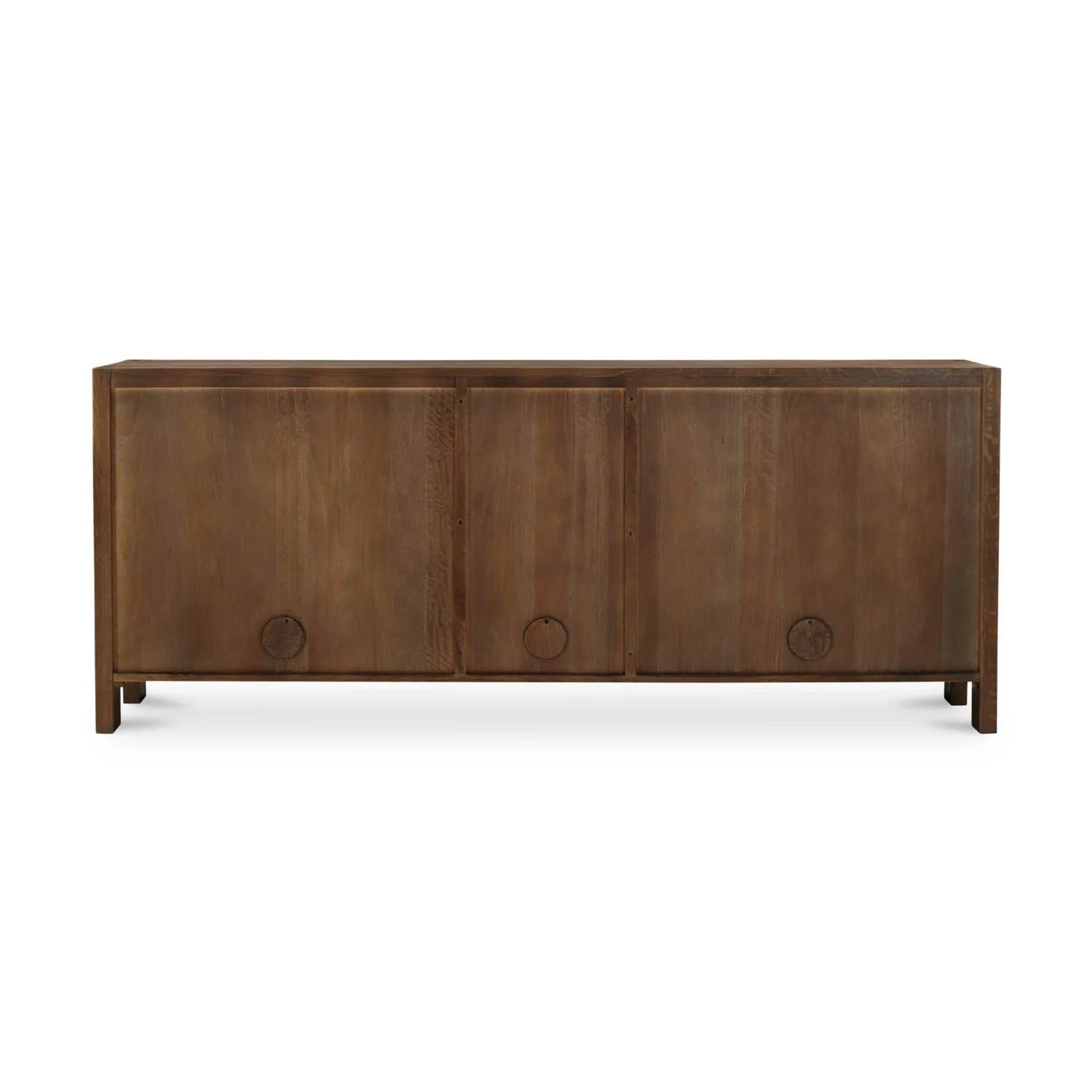 Luxury Carved Oak 5-Door Sideboard European Style for Villa