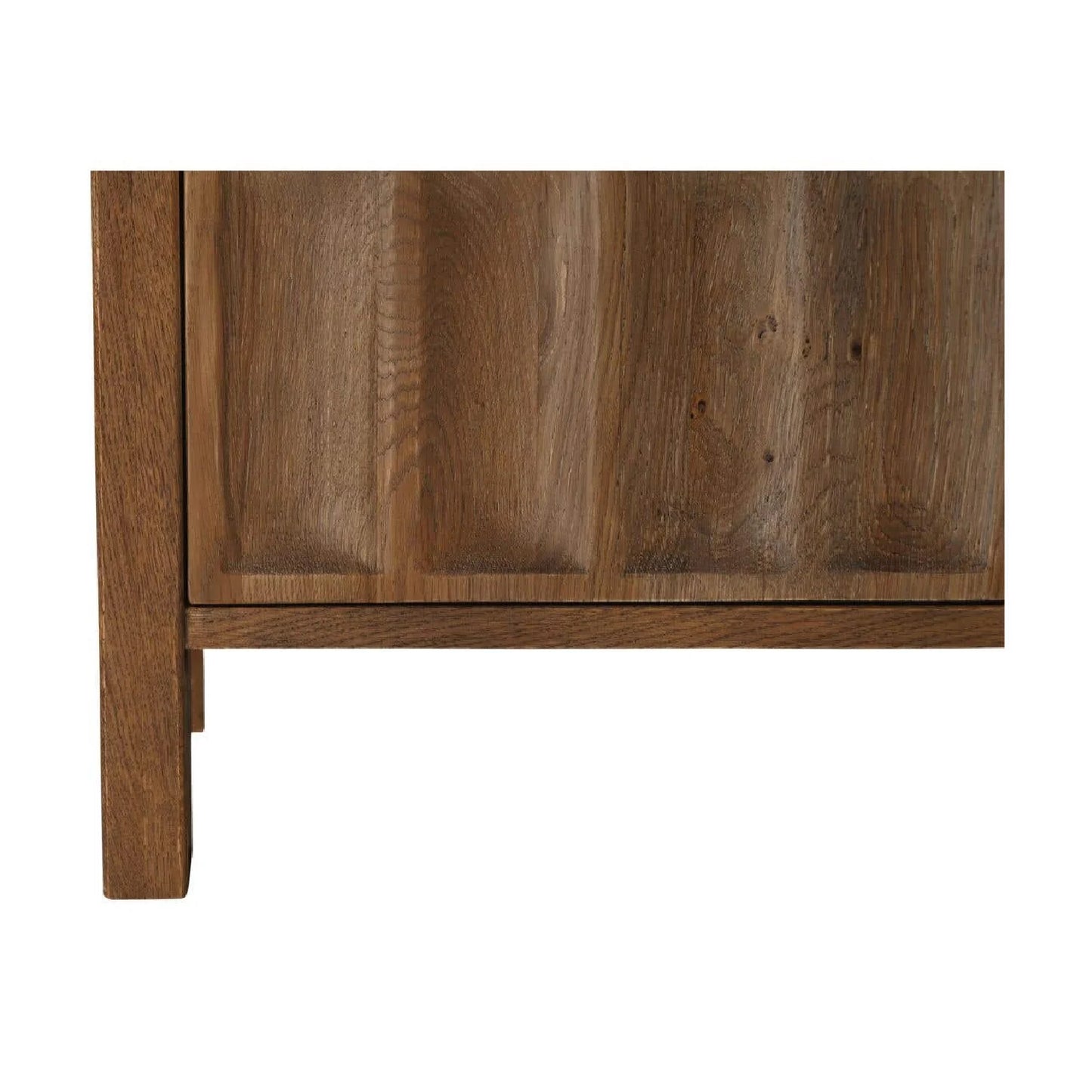 Luxury Carved Oak 5-Door Sideboard European Style for Villa