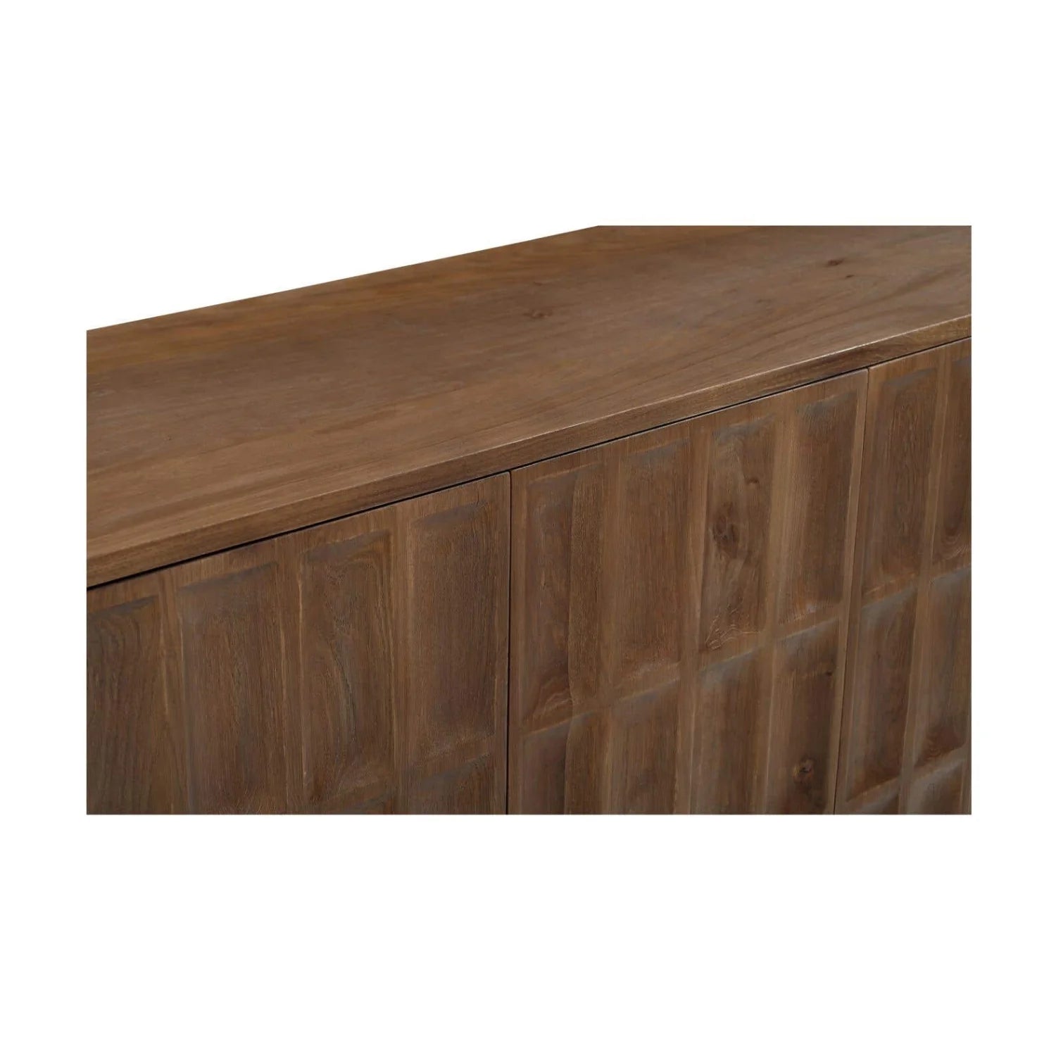 Luxury Carved Oak 5-Door Sideboard European Style for Villa