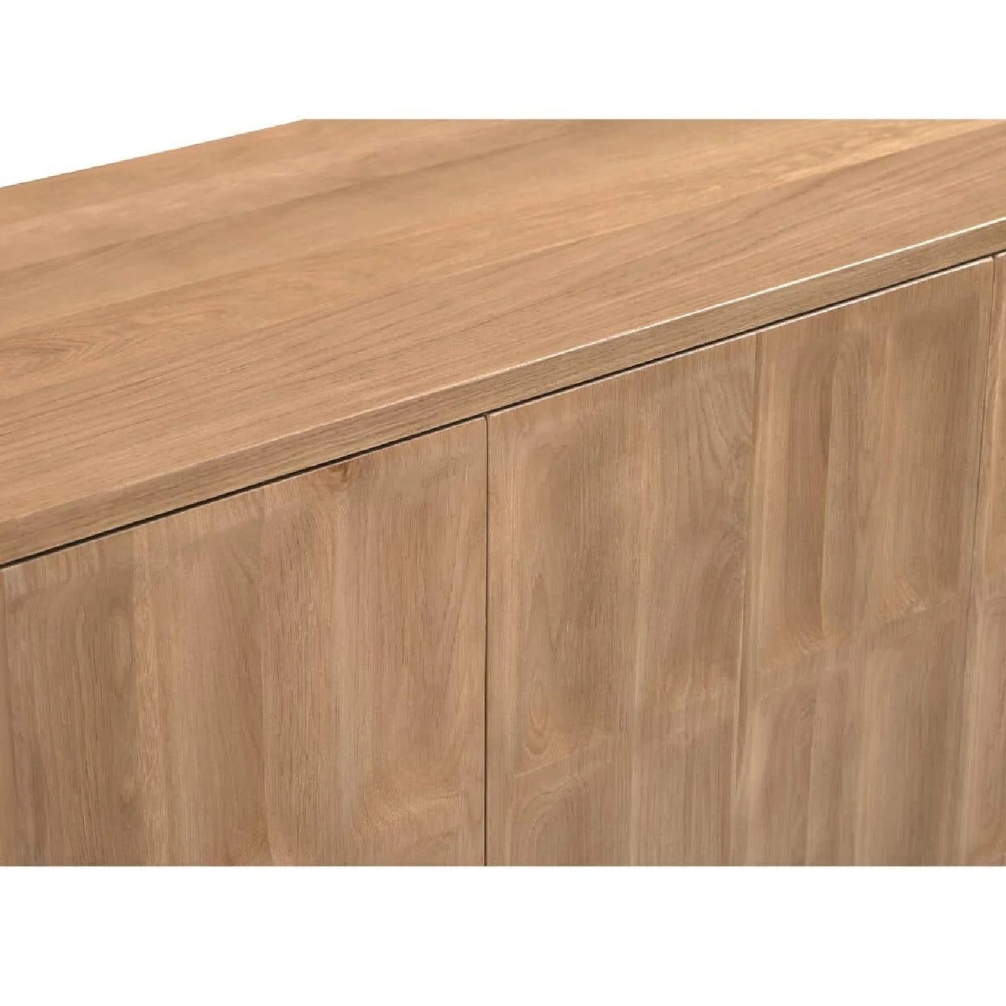 Luxury Carved Oak 5-Door Sideboard European Style for Villa