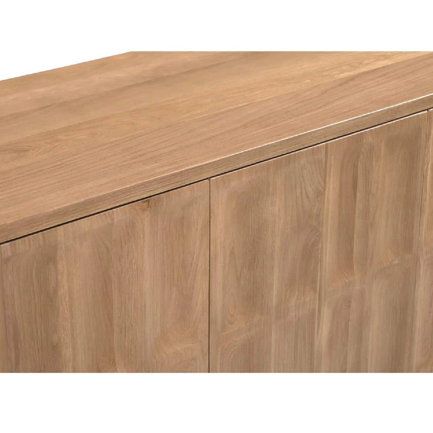 Luxury Carved Oak 5-Door Sideboard European Style for Villa