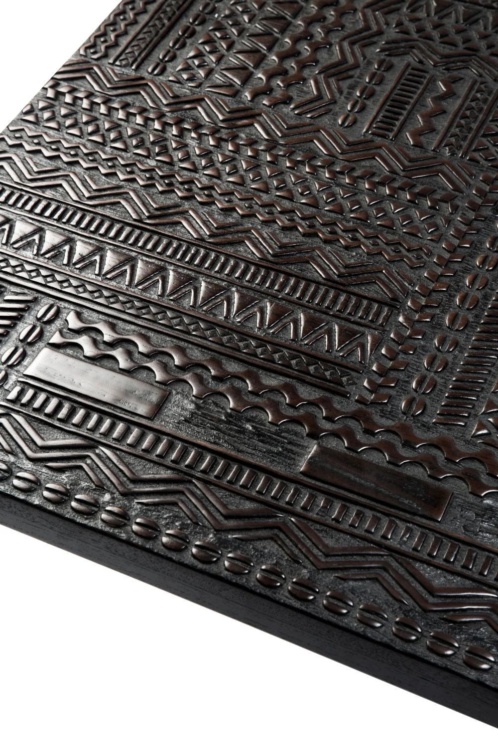 Luxury Carved Teak Coffee Table Modern Italian Style for Villa