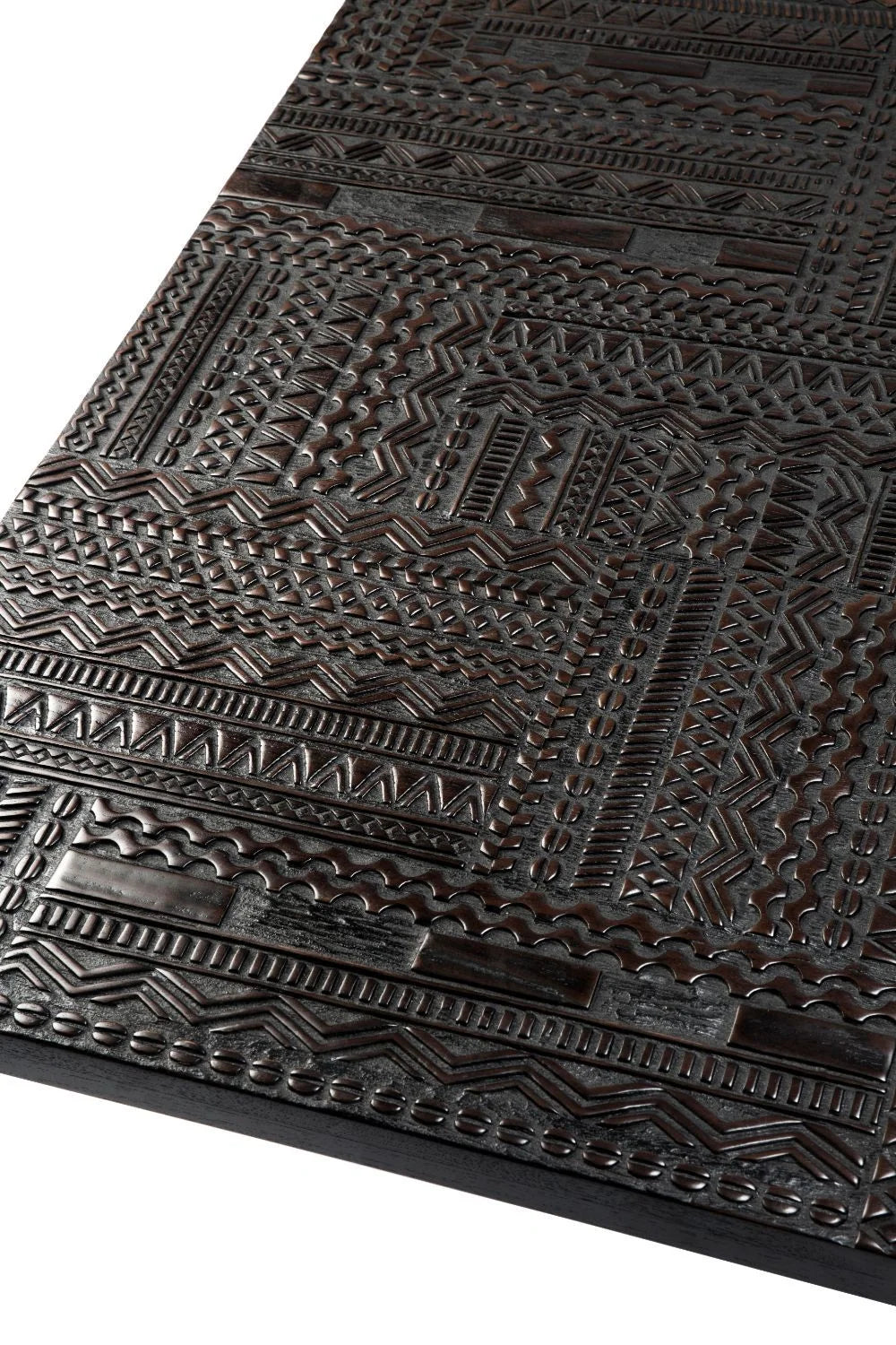Luxury Carved Teak Coffee Table Modern Italian Style for Villa